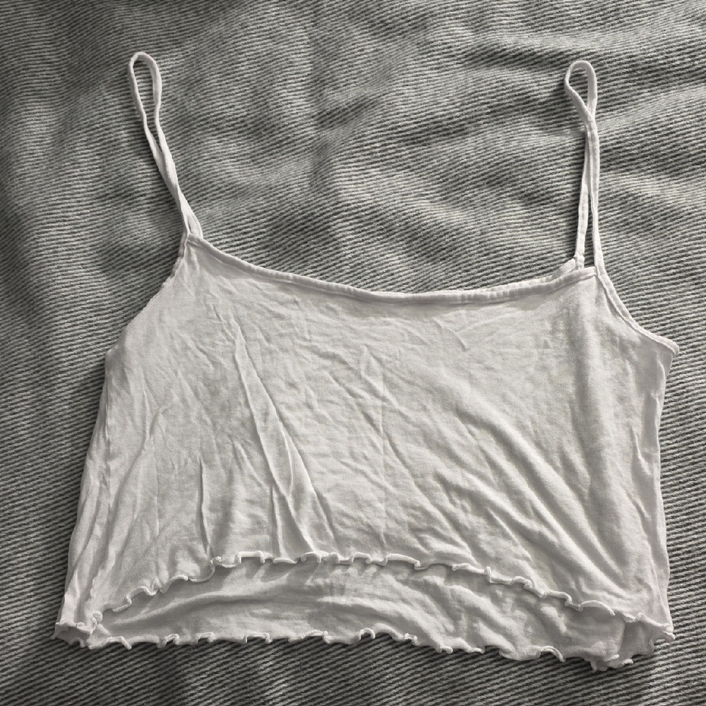 Wicked Weasel Sheer White Tank Top